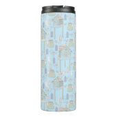 Bouteilles Isothermes Motif Whimsical Gardener en bleu (Dos)