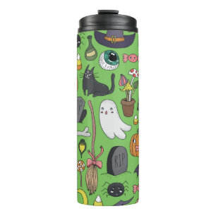 Bouteilles Isothermes Motifs mignons dessinés à la main sans couture ave