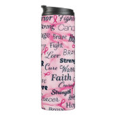 Bouteilles Isothermes Motivation Cancer du sein (Tourné sur la droite)