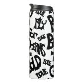Bouteilles Isothermes Motivation unique Tumbler dessinée à la main (Tourné sur la droite)