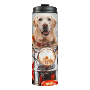 Bouteilles Isothermes Moto à chiens Labrador Noël