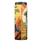 Bouteilles Isothermes Motocross de nom et de texte personnalisés (Dos)