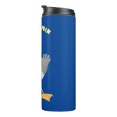 Bouteilles Isothermes Mouette drôle avec frites dessin animé (Tourné sur la droite)