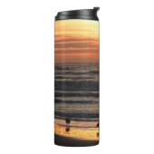 Bouteilles Isothermes Mouettes au bord de la mer au coucher du soleil (Tourné sur la gauche)