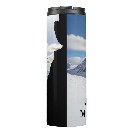 Bouteilles Isothermes Mountaineering with Climber Silhouette personalize (Dos)