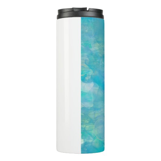 Bouteilles Isothermes Mousse de mer Marbre Marbre Nom Abstrait Monogramm (Dos)