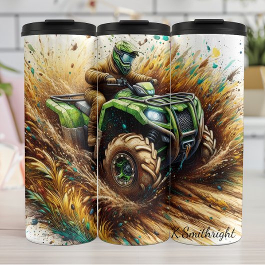 Bouteilles Isothermes Muddy ATV Action Splash Art