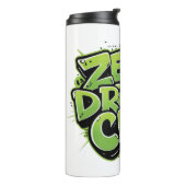 Bouteilles Isothermes Mug avec Funny Gen Z Graffiti Style Zero Drama Clu (Tourné sur la gauche)