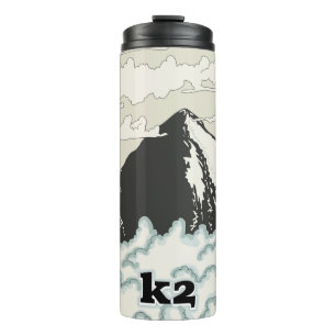 Bouteilles Isothermes Mug Café Bicolore Affiche de Voyage Montagne K2