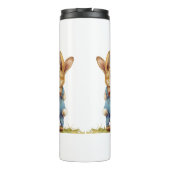Bouteilles Isothermes Mug de voyage de lapin forestier - Chaleur des boi (Dos)