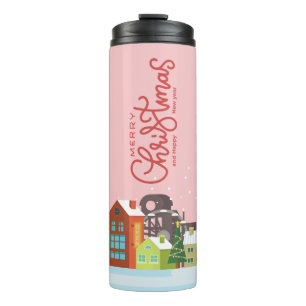 Bouteilles Isothermes Mug de voyage Joyeux Noël Fêtes de fin d'année
