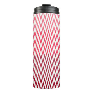 Bouteilles Isothermes Mug de voyage Motif Red Chevron - Moderne réutilis
