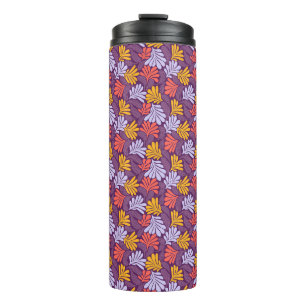Bouteilles Isothermes Mug de voyage thermique botanique pourpre