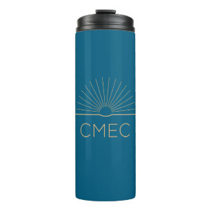 Bouteilles Isothermes Mug de voyage thermique CMEC - 12 oz, bleu et pêch