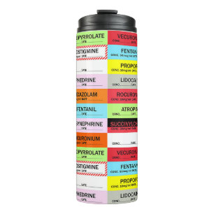 Bouteilles Isothermes Mug Étiquette d'anesthésie