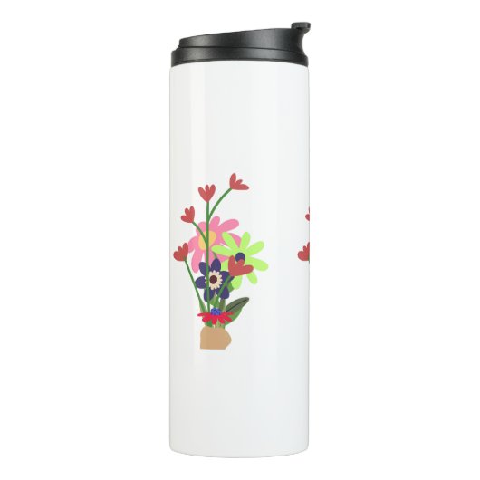 Bouteilles Isothermes mug floral (Tourné sur la gauche)