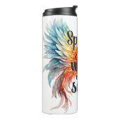 Bouteilles Isothermes Mug inspirationnel Motivational citations Affirmat (Tourné sur la gauche)