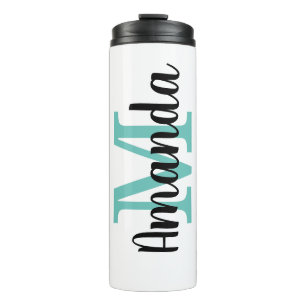 Bouteilles Isothermes Mug isotherme de voyage personnalisé avec monogram