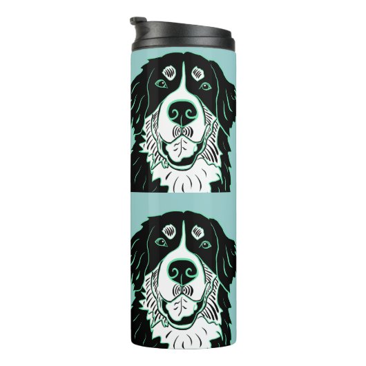 Bouteilles Isothermes Mug Latte Chien de Montagne Bernois (Tourné sur la droite)