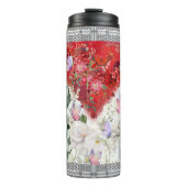 Bouteilles Isothermes Mug palestinien avec carte florale (Devant)