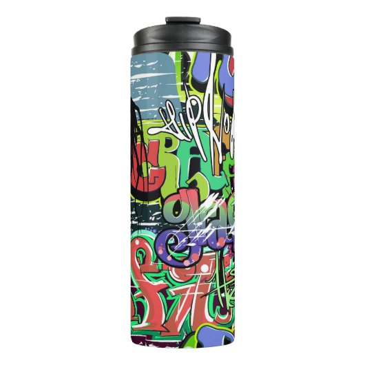 Bouteilles Isothermes Mur de graffitis : Hip hop urbain (Devant)