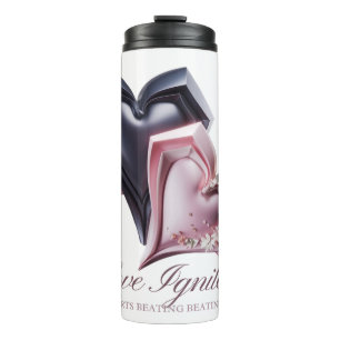 Bouteilles Isothermes Musique de couple rose et noir