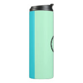 Bouteilles Isothermes Musique de voyage initiale personnalisée (Tourné sur la gauche)