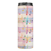 Bouteilles Isothermes Musique multicolore colorée Note musicienne (Dos)