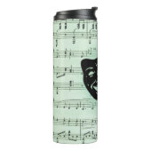 Bouteilles Isothermes Musique verte et masques grecs de théâtre (Tourné sur la gauche)