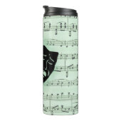 Bouteilles Isothermes Musique verte et masques grecs de théâtre (Tourné sur la droite)