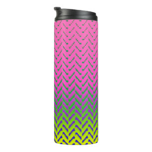 Bouteilles Isothermes MVB Chevron Arc-en-ciel rose Tumbler