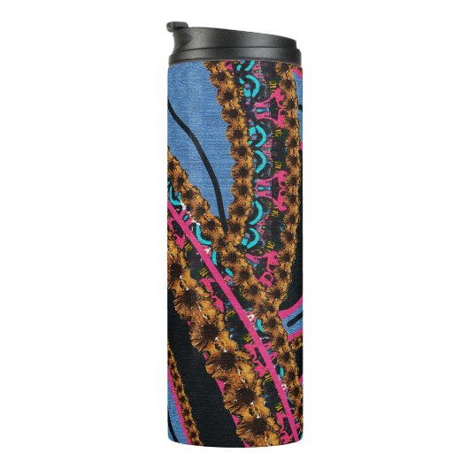 Bouteilles Isothermes MVB Textile Abstrait Pièces Créatives (Tourné sur la droite)