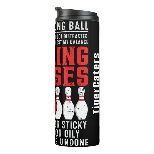 Bouteilles Isothermes My Bowling Excuse Drôle Graphisme (Tourné sur la droite)