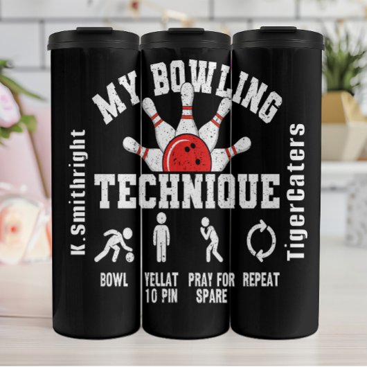 Bouteilles Isothermes My Bowling Technique Funny Graphic