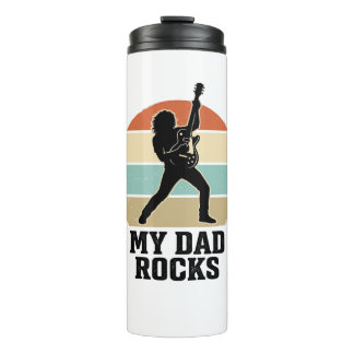 Bouteilles Isothermes My Dad Rocks Vintage Guitar Sunset Shirt Design_1
