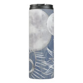 Bouteilles Isothermes Mystique solaire | Dusty Blue Silver Moon Stars So (Dos)