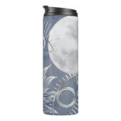 Bouteilles Isothermes Mystique solaire | Dusty Blue Silver Moon Stars So (Tourné sur la droite)