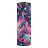 Bouteilles Isothermes Mythique Cheval Noir Papillons Cosmiques (Dos)