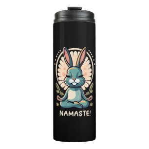 Bouteilles Isothermes namaste lapin yoga lapin méditation