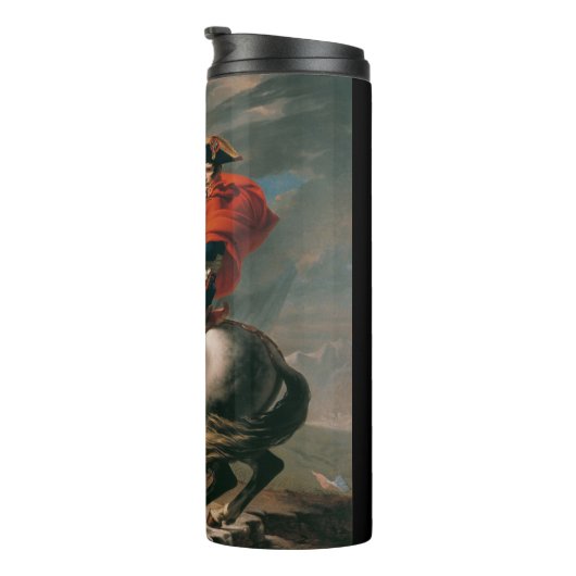 Bouteilles Isothermes Napoléon à cheval, bataille du col Saint-Bernard (Tourné sur la droite)