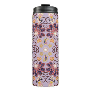 Bouteilles Isothermes Nappe à fleurs indiennes : belle motif pastel