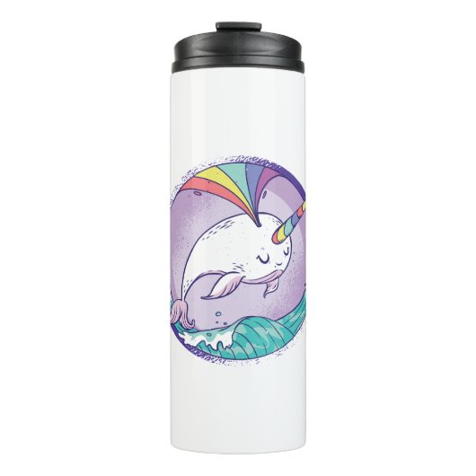 Bouteilles Isothermes Narwhale arc-en-ciel (Devant)
