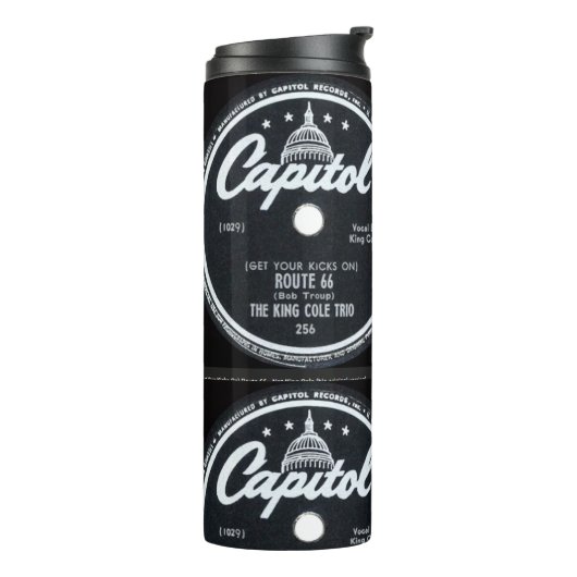 Bouteilles Isothermes "Nat King Cole-Get your kicks-rt 66-" (Tourné sur la gauche)