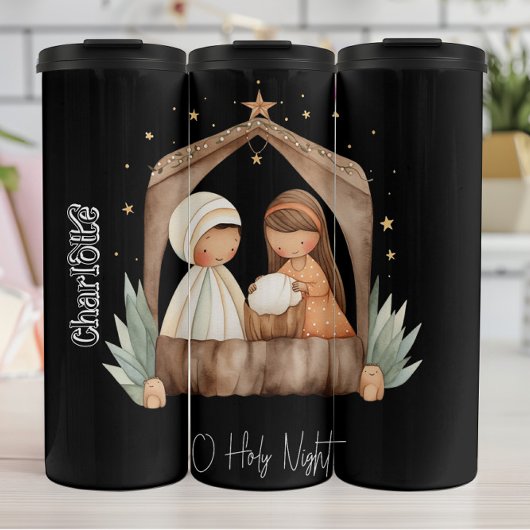 Bouteilles Isothermes Nativité de la couleur de l'eau Scène de la Sainte