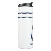 Bouteilles Isothermes Nautical Blue Ancre Nom du bateau (Tourné sur la gauche)