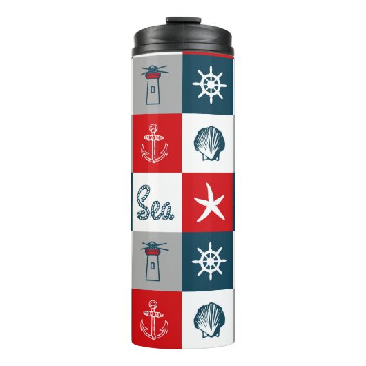 Bouteilles Isothermes Nautical themed design (Devant)