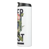 Bouteilles Isothermes Ne jamais perdre le slogan floral (Tourné sur la droite)