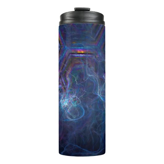 Bouteilles Isothermes Nebula fractale Abstraite et morphe géométrique (Devant)