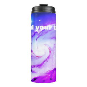 Bouteilles Isothermes Nebula galaxy rose bleu violet ajoutez votre nom d