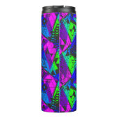 Bouteilles Isothermes Neon abstrait. (Dos)